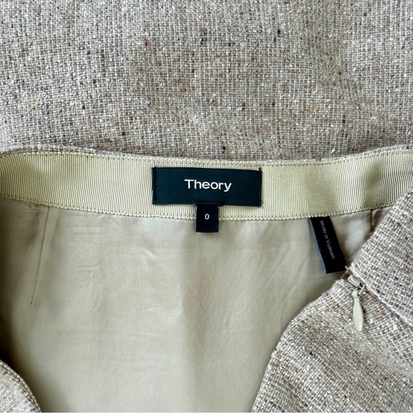 Theory Easy Wool Mini Skirt Size 0 NWOT - Picture 2 of 12